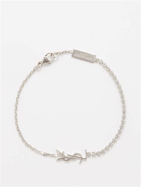 ysl silver bracelt